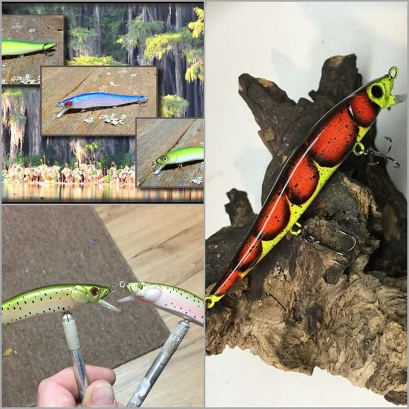 wLure 10 Blank Unpainted Minnow Crankbait Topwater Lipless Jerkbait Fishing Lures (UPM680P10) - Image 5
